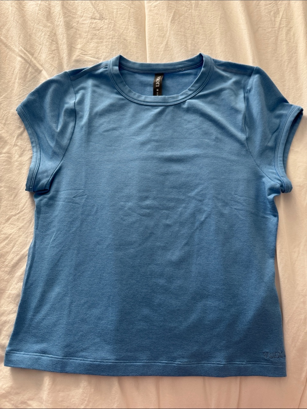 Vuori Women's Short Sleeve Tee in Light Blue